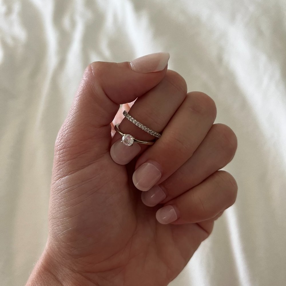 Wedding and Engagement Ring Set